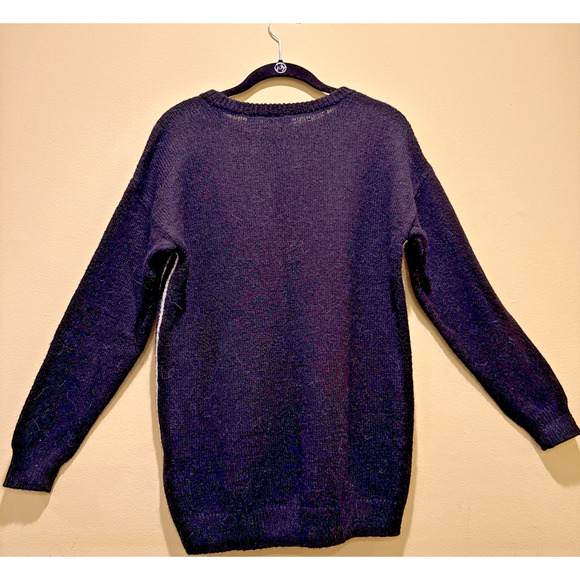 Mickey Mouse Winking Striped Sweater Divided x Disney New Size S Alpaca Blend - Picture 6 of 7